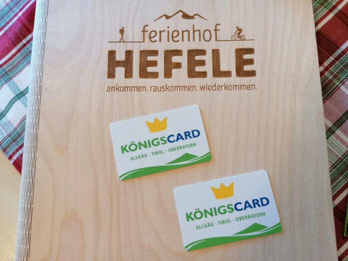 דירות הופראו Ferienhof Hefele מראה חיצוני תמונה